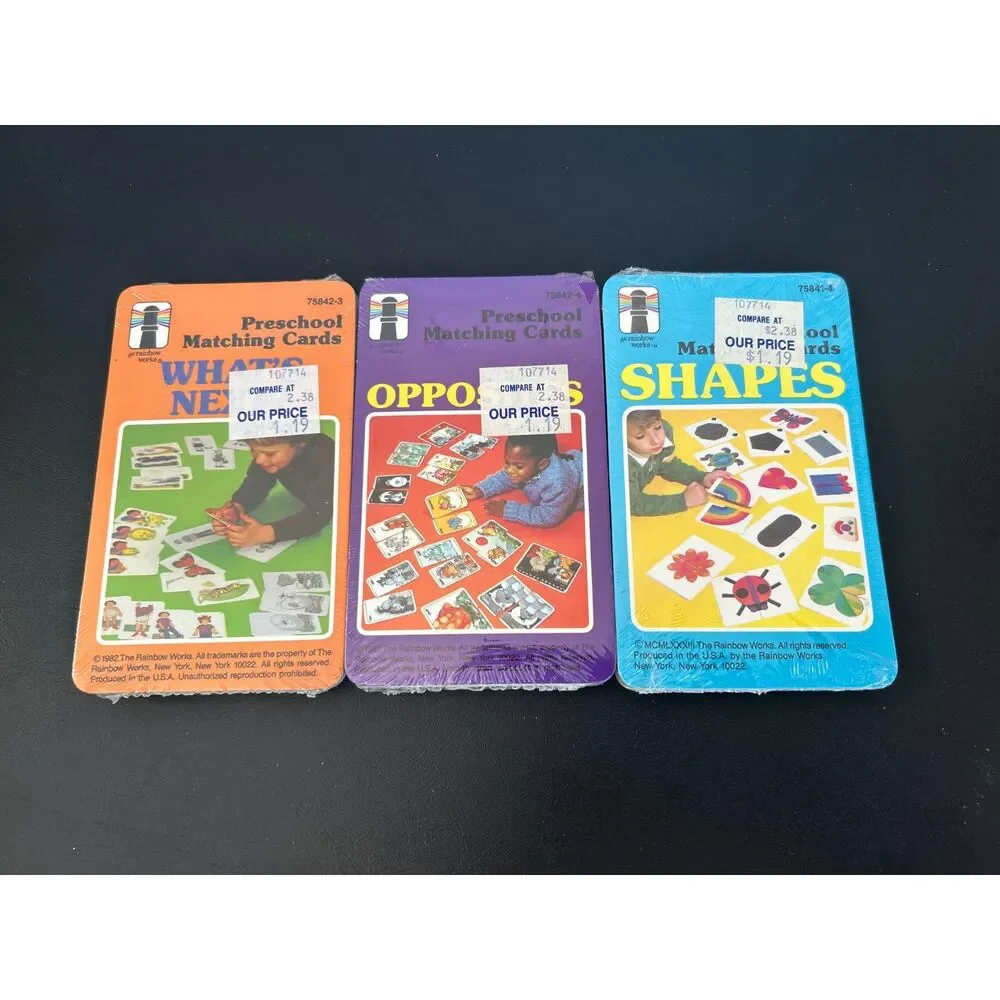 1980 Preschool Matching Cards 
